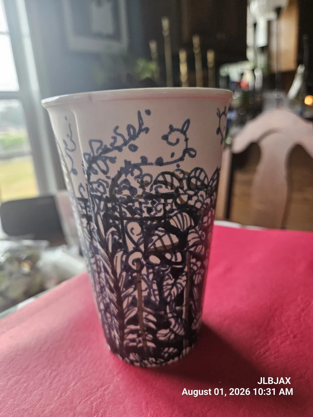 Gweneth Leech Coffee/Tea Cup: Tea In The Garden - NYC